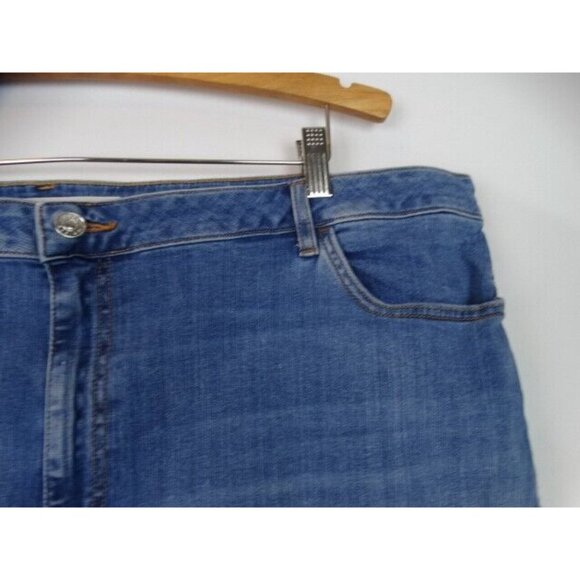 ASOS Women's Jeans Plus Size 22 UK 26 Blue Straight Denim Jean Pants - Picture 3 of 8